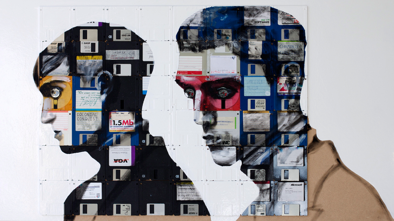 Illustration for article titled Timeless Portraits Created On Obsolete Floppy Disks And Film